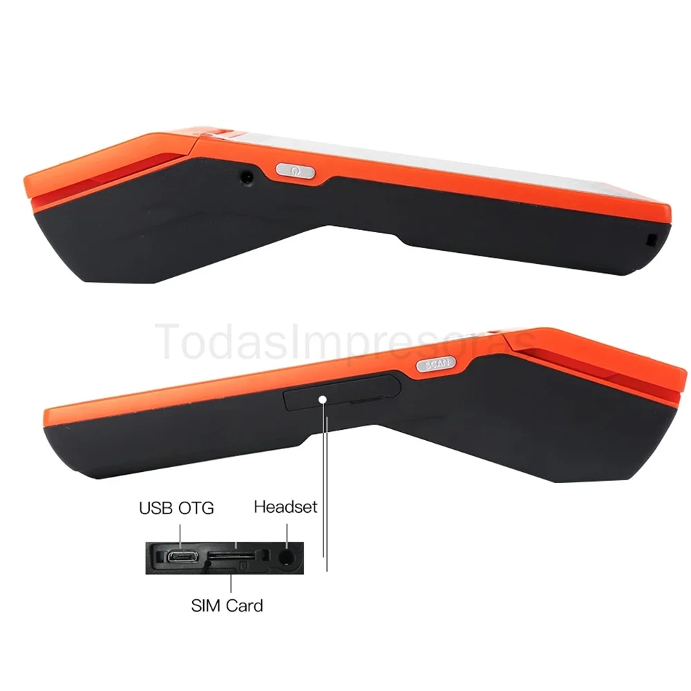 Термальный принтер на Android 8 1 PDA беспроводной ручной сканер штрих-кодов