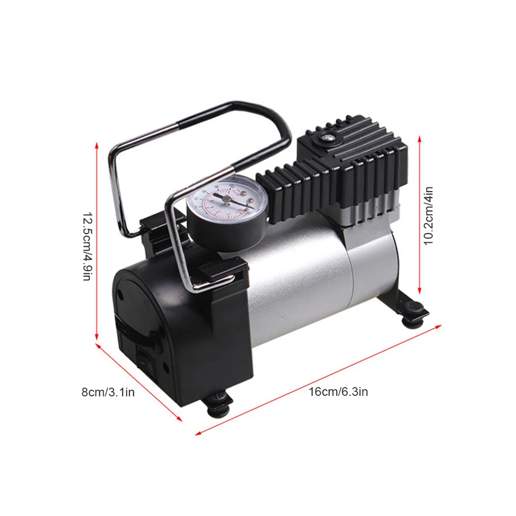 

12V Portable Air Compressor Pump Metal Electric Car Tyre Tire Inflator TPMS