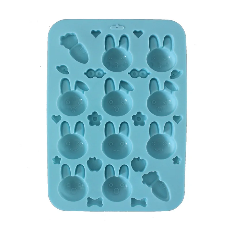 Мультфильм кролик морковь силиконовые формы торт выпечки инструменты DIY ледяной
