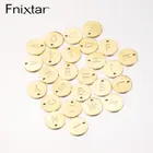 Fnixtar, 26 шт. круглых дисковых букв, флуоресцентный Алфавит из нержавеющей стали для самостоятельного изготовления планшетов