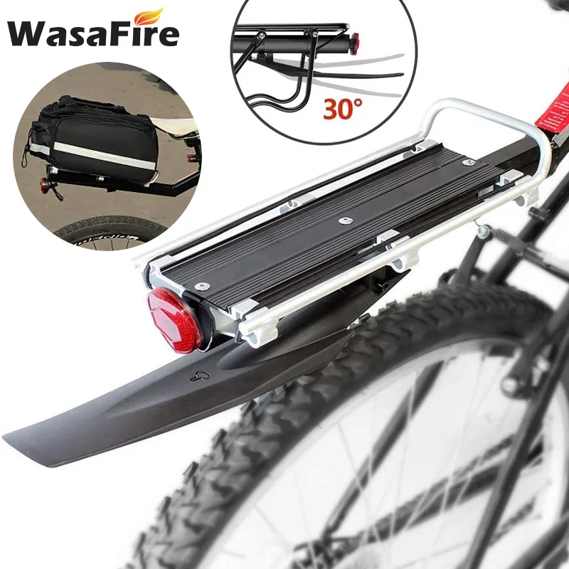 

Universal 25KG Load Bicycle Cargo Rack Luggage Carrier Cycling Rear Seat Rack Seatpost Bag Holder Stand Rear Reflector Shelf