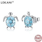 Серьги-гвоздики женские из серебра 925 пробы с фианитами