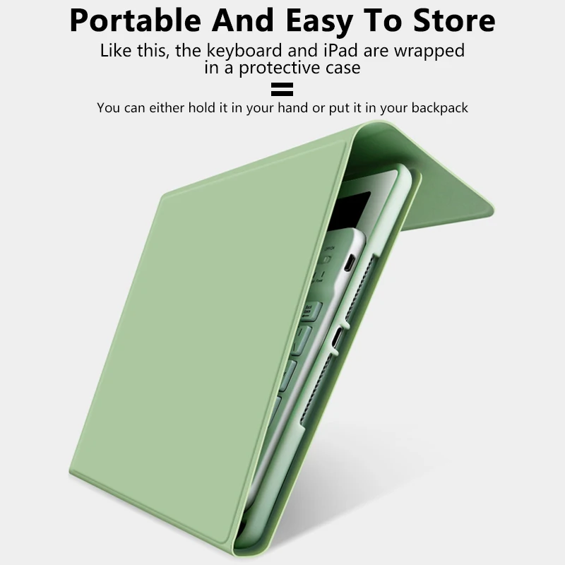 Bluetooth Keyboard Smart Case For iPad 10.2 2019 Pro 11 2020 Air 3 10.5 2018 9.7 2 for 7th mini 5 Generation | Компьютеры и офис