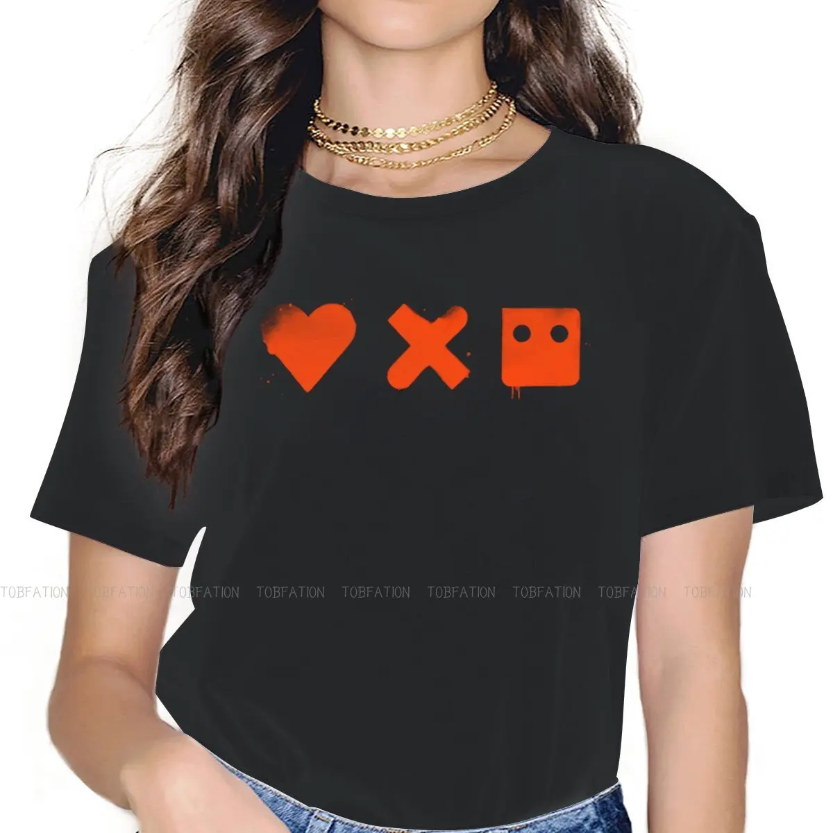 

Red Women's T Shirt Love Death And Robots TV Ladies Tees Kawaii O-neck Tops Basic Tshirt Oversized 4XL Vogue