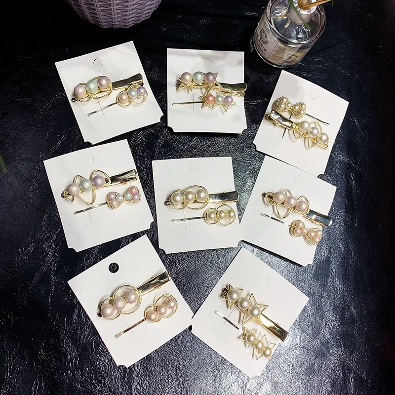 

wholesale Ins pearl hairpin colorful sweet hairpin headgear hairpin 60pcs/bag DHL free shipping