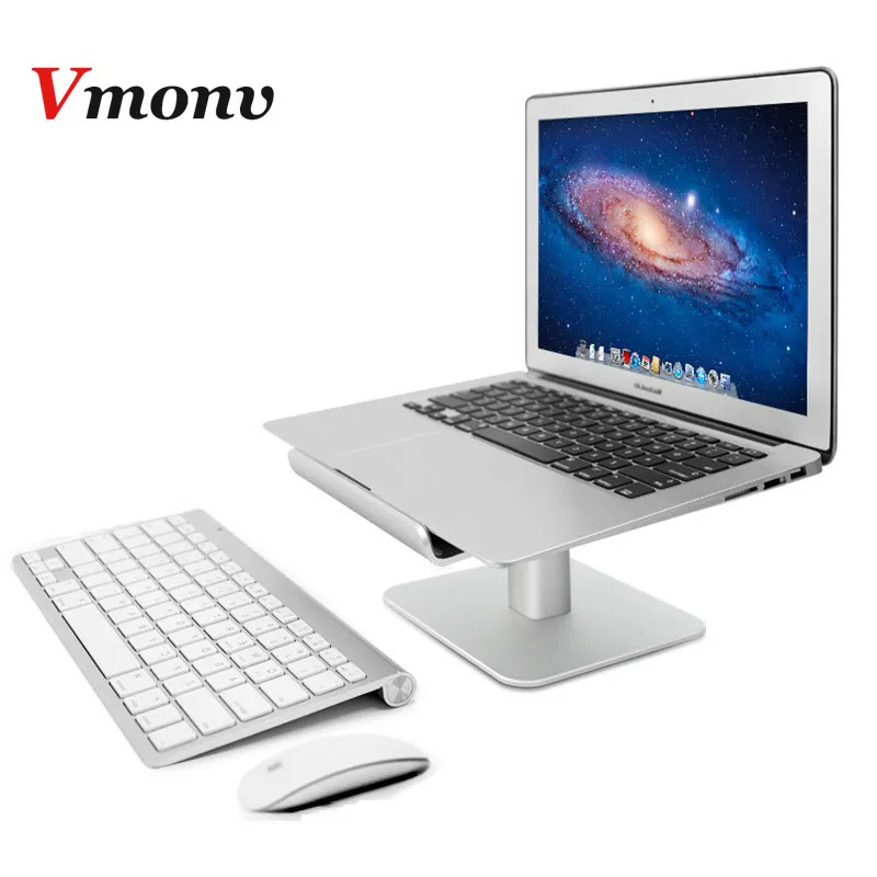 

Подставка для ноутбука Vmonv, алюминиевая охлаждающая подставка для Macbook 11, 12, 13, 15 дюймов, с регулируемой высотой