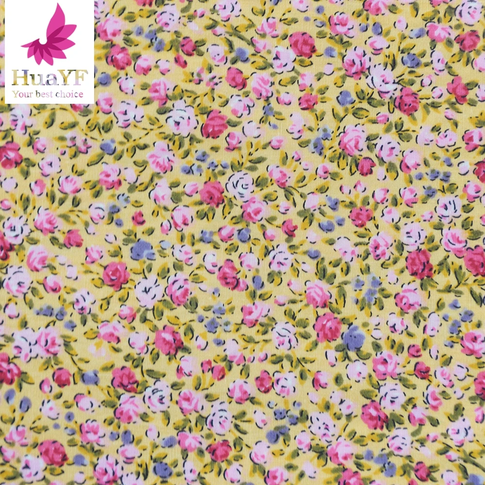 Новинка 150 см ширина цветочный принт 100% хлопок Ткань Домашний текстиль для шитья