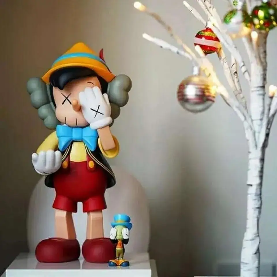 Экшн-фигурки из аниме Приключения Пиноккио X KAWS модель для крикета 5 см милые