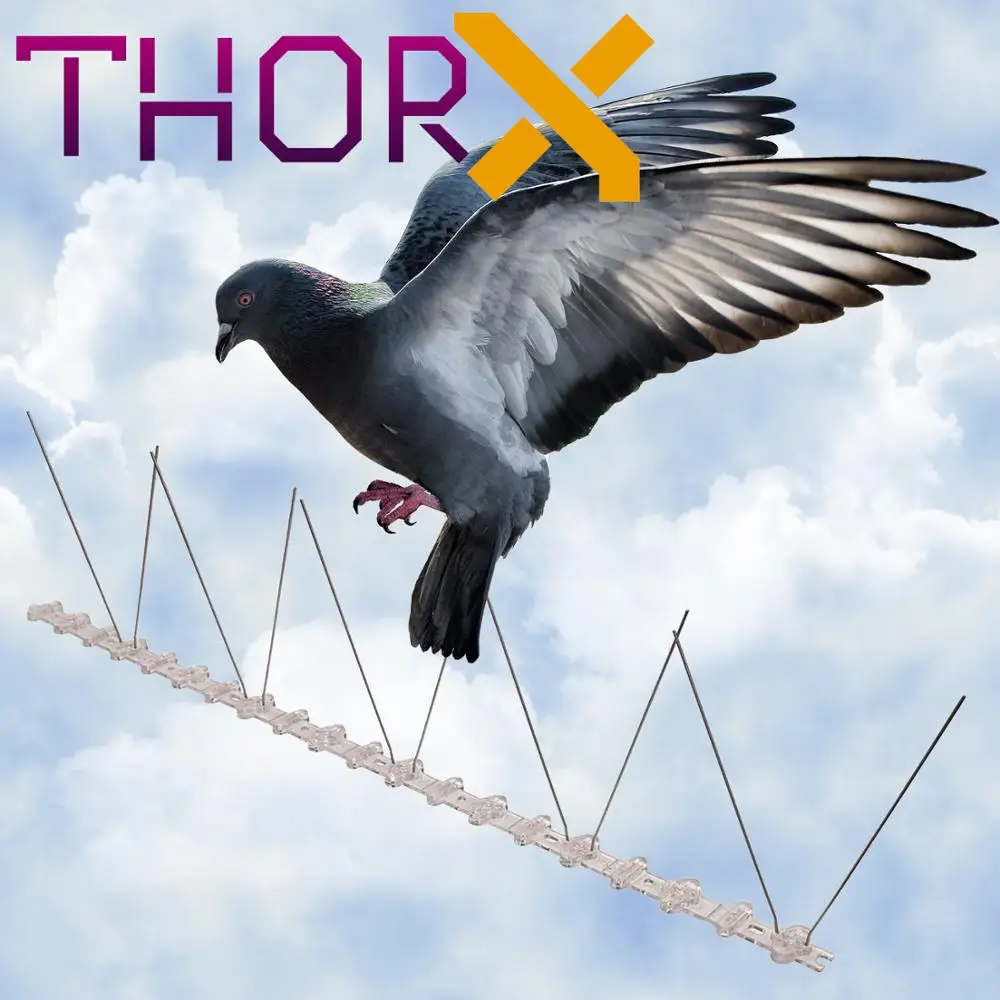 Шипы для отпугивания голубей 1 ряд шипы птиц на поликарбонатной базе высокое