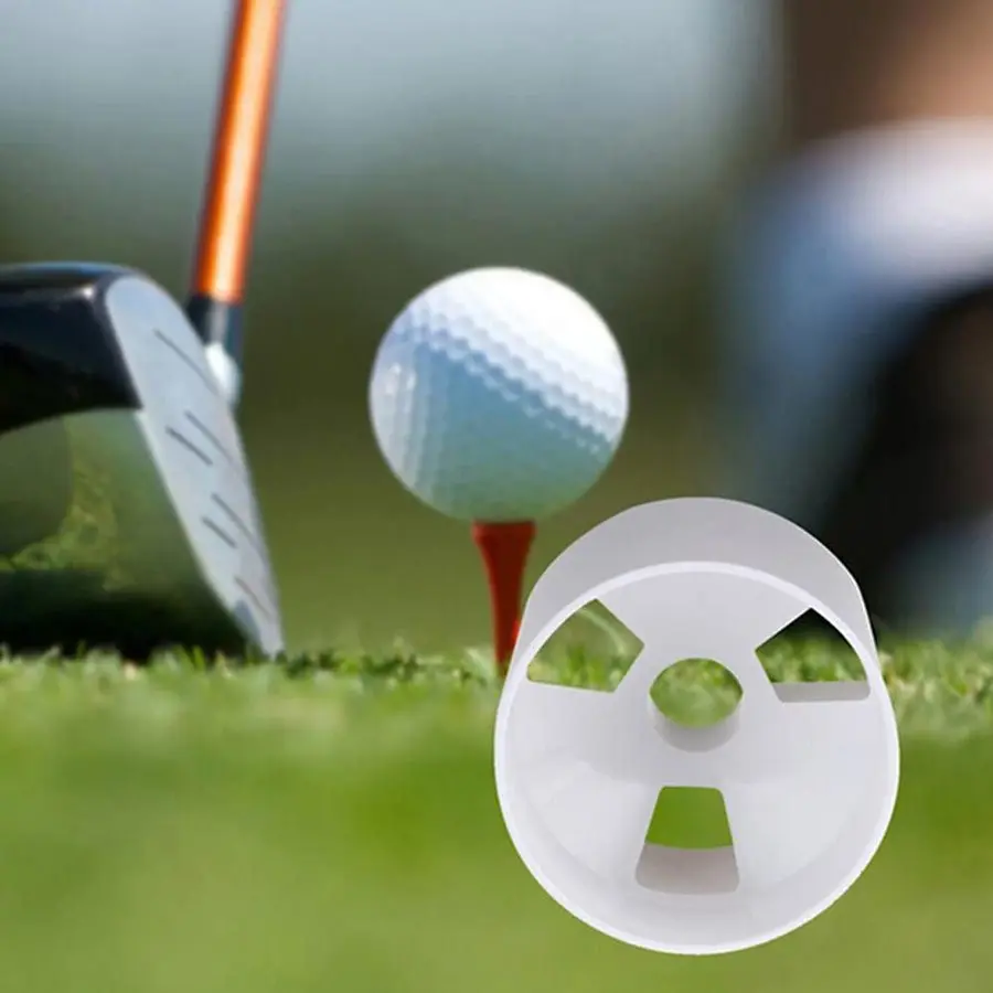 Bright White Durable Plastic Golf Hole Cup for Practice Putting Green Training Ball Socket Standard Size | Спорт и развлечения