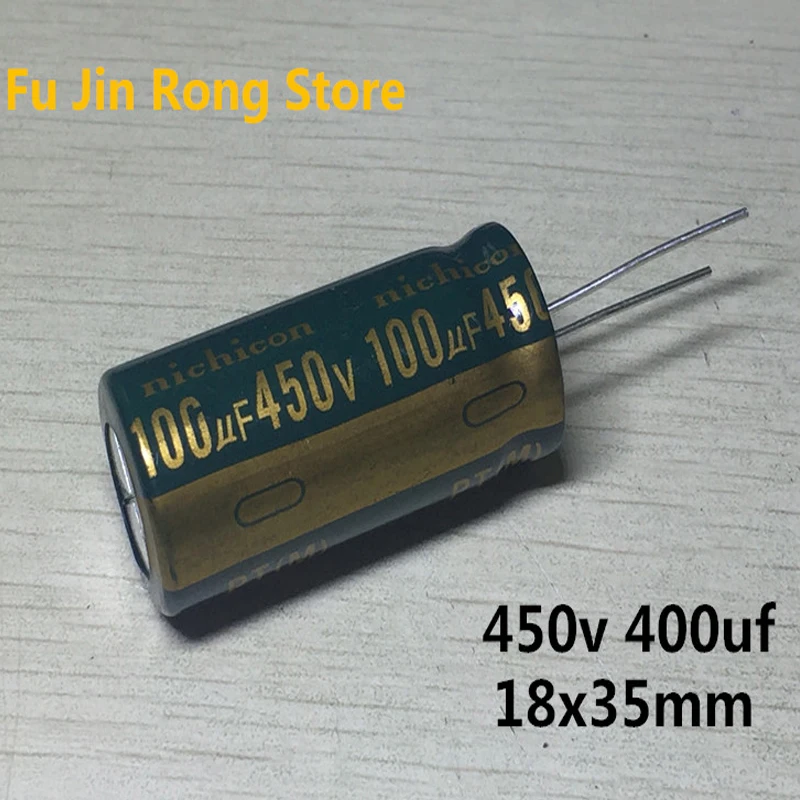 5 шт. 450v 100 мкФ высокочастотный жидкокристаллический Питание высокое Температура электролитический конденсатор с алюминиевой крышкой, 18X35 мм 100 мкФ 450v