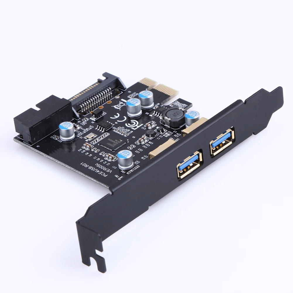 

Плата расширения PCI-E на USB 3,0, 2 порта, PCI Express, для майнинга биткоинов