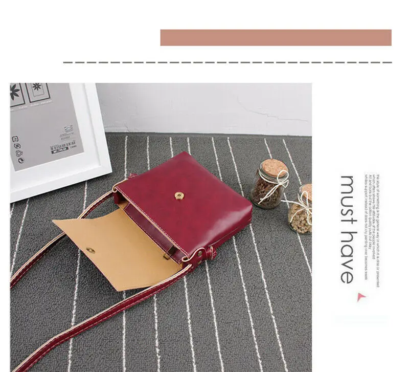 

Women Ladies Crossbody Bags PU Leather Shoulder Bag Tote Purse Messenger Satchel /BY