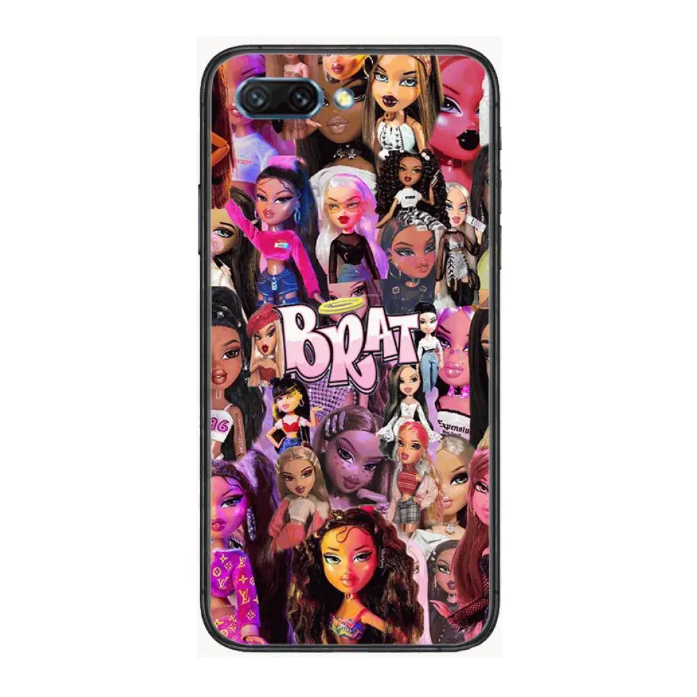 

Fashion Brand Doll Bratz clear Phone Case For Huawei Honor 10 9 8 7 N Pro Lite A C RU Black Etui Coque Hoesjes comic fashion