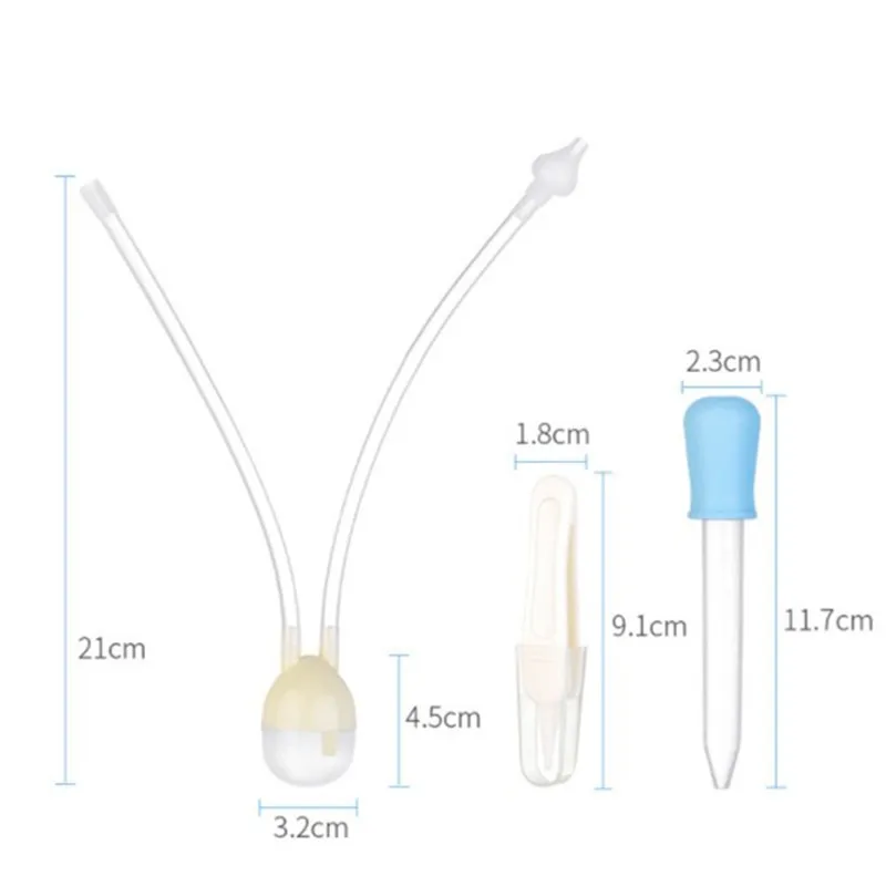 3 шт./компл. силиконовый назальный аспираторный комплект для новорожденных