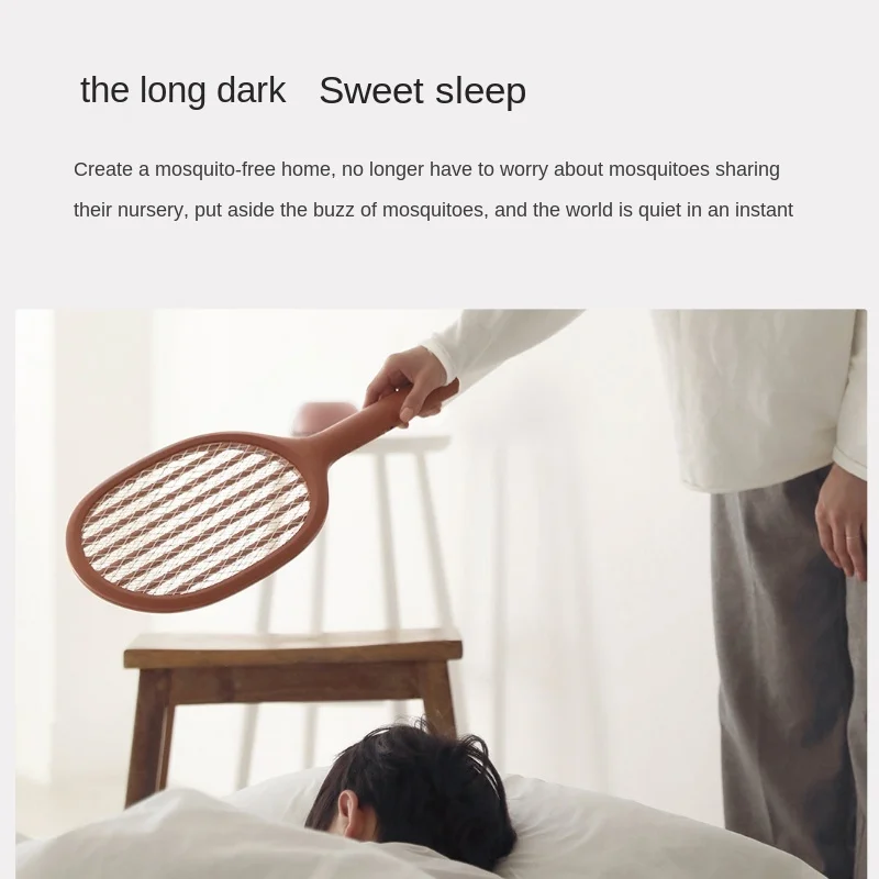 

For xiaomiElectric mosquito swatter P1 USB rechargeable mosquito killer lamp 2200V Handheld fly killer racket home products