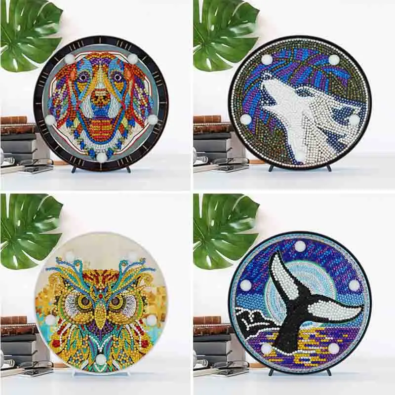 

Алмазов картина светодиодный светильник 5D Алмазная вышивка продажи пейзаж DIY Алмазная мозаика Рождественский подарок ремесло