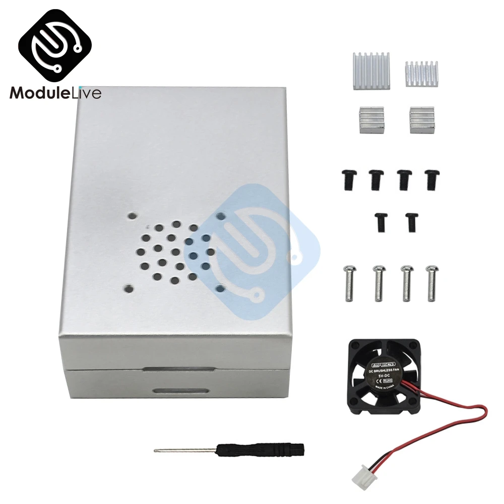 Защитный корпус чехол из алюминиевого сплава с охлаждающим вентилятором 4