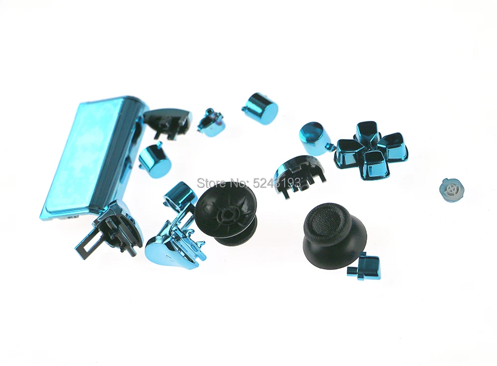 Комплект хромированных кнопок L1 R1 L2 R2 50 комплектов сменные колпачки для