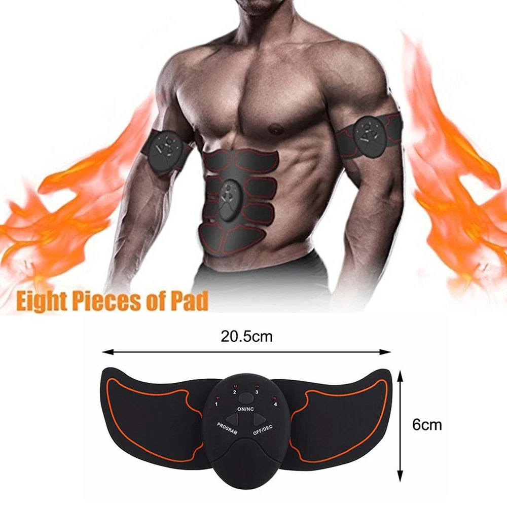 Ems стимулятор мышц живота Обучение брюшной тренажер Arm наклейки Abs Фитнес