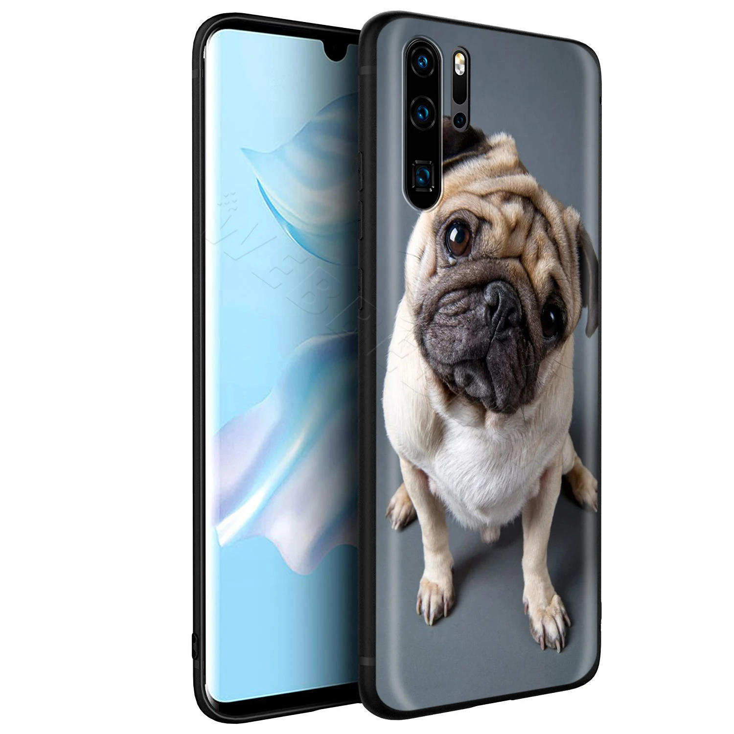 Webbedepp милый чехол с изображением мопса для Huawei Honor 6A 7A 7C 7X 8 8X 8C 9 9X 10 20 Lite Pro Note