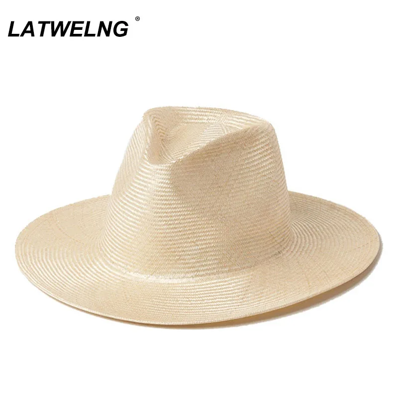 High-end Sisal Panama Hats For Women Dress Up Party Hat Summer Beach Hats Dropshipping Wholesale