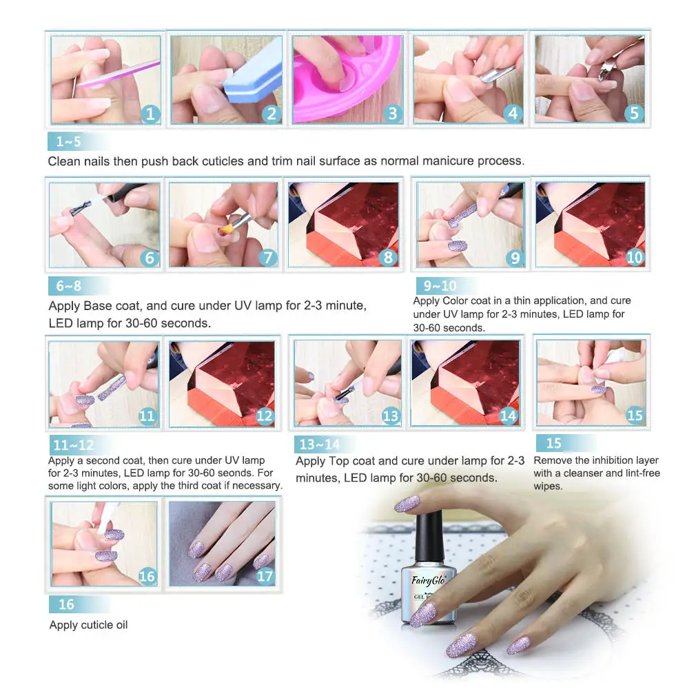 Маникюрный лак для ногтей Полупостоянный Блестящий Гибридный эмалированный