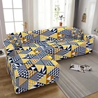L-образные Угловые Чехлы для дивана в гостиную, геометрический эластичный секционный чехол для дивана, чехол для кушетки, полиэстеровый чехол для любимого дивана
