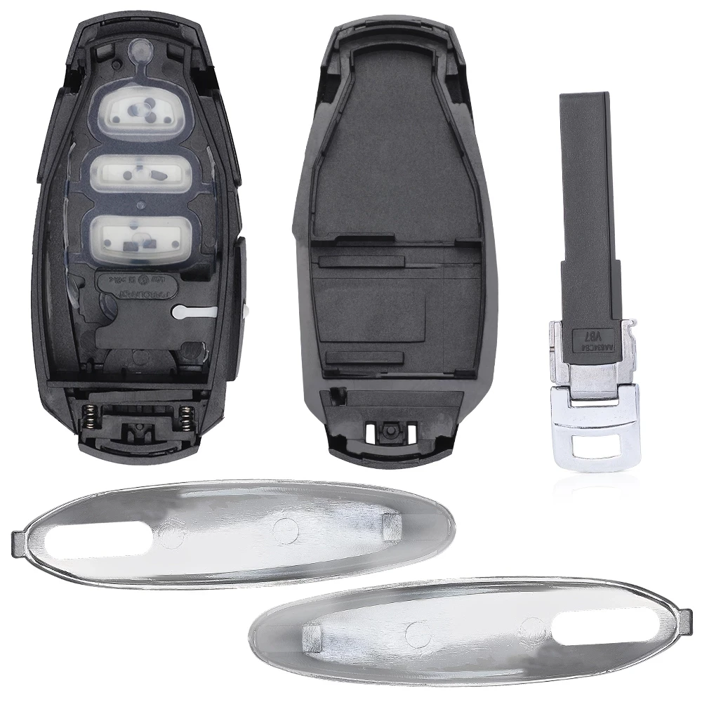 KEYECU Smart Remote Car Key Shell Чехол с 3 4 кнопками брелок для Volkswagen VW Touareg 2011 2012 2013 2014 2015 2016 2017