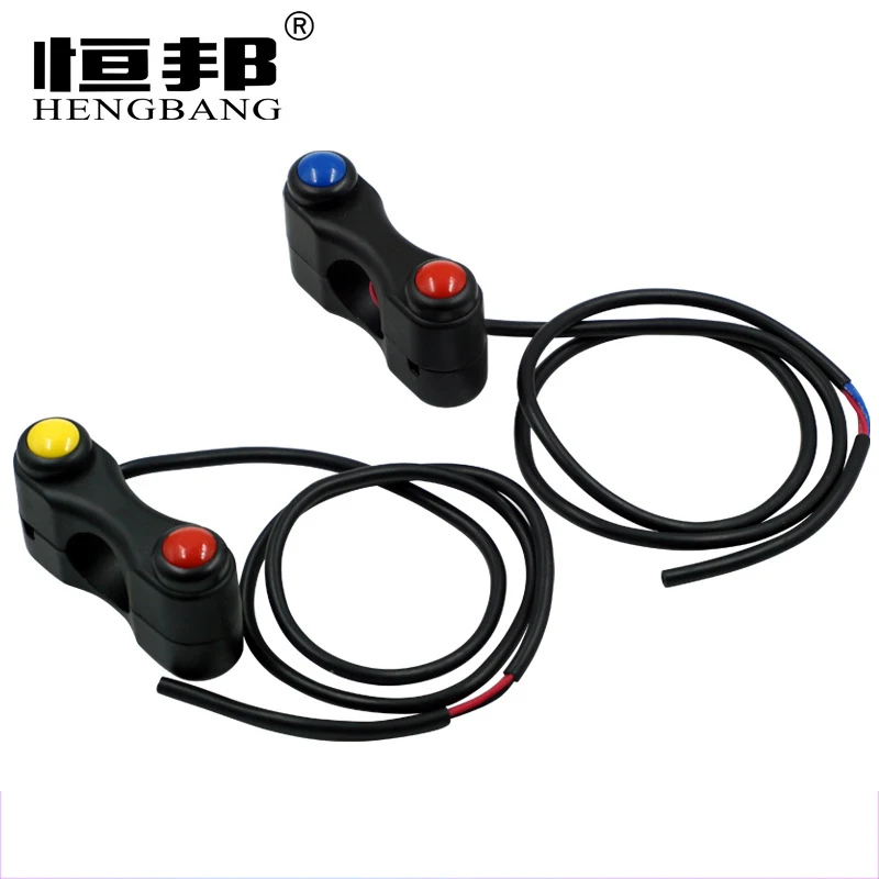 

General Motorcycle Electric Handlebars Switch 2-Button Automatic Return With Self-locking Switch Start Horn Switch