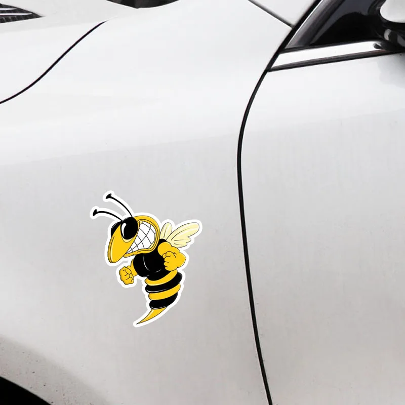 

16cmx13cm Angry bee Car-Sticker Automobiles Motorcycles Window Bumper Laptop Vinyl Decal PVC Decorative Goods