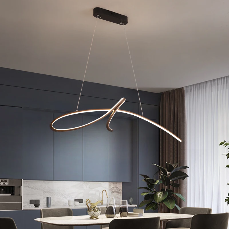 Hot Sale Modern LED Pendant Lights For Bedroom Living Room Dining Room Office Bar Hang Lamps Fixture black Pendant Lamp 110 220V