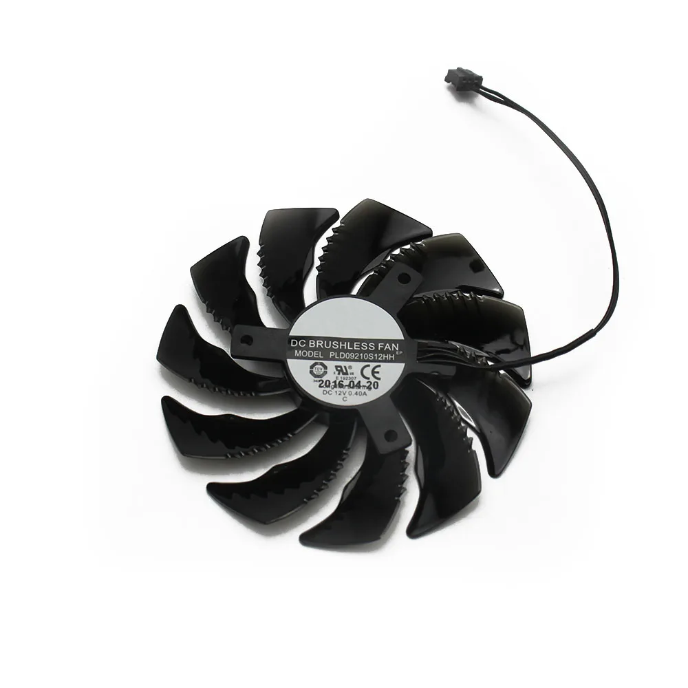 Вентилятор охлаждения PLD09210S12HH 12 в 1050 а GTX1050 RX560 RX550 для Gigabyte Geforce GTX 550 1050Ti RX 560 Mini ITX