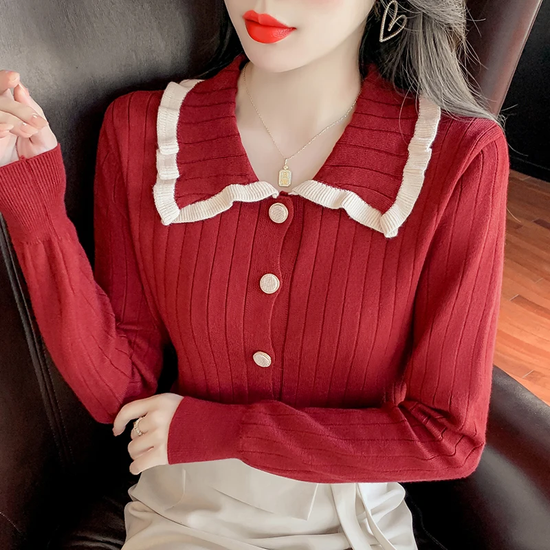 Женский трикотажный кардиган однобортная облегающая Однотонная рубашка с