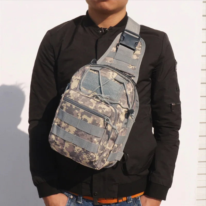ACU bag Тактическая сумка на плечо, уличная камуфляжная армейская Военная слинг-рюкзак, рюкзаки для спорта, кемпинга, охоты, путешествий, нагрудная сумка - Цвет: ACU bag
