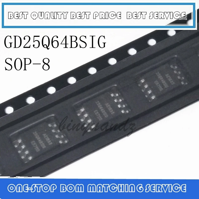 

5PCS/LOT GD25Q64BSIG 25Q64BSIG GD25Q64 SOP-8 64Mbit Flash Memory