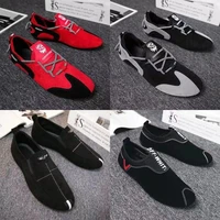 breathable solid color non slip mens driving shoes spring and autumn new breathable mens peas shoes british sports shoes