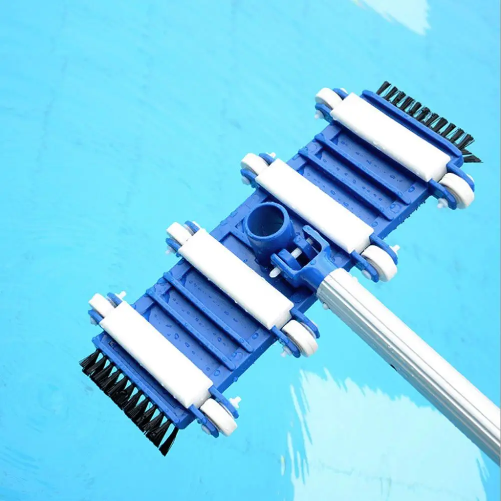 

Universal 14 Inch Swimming Pool Vacuum Suction Head With Brush Suction Wheel Suction Head Pool Cleaning Tool