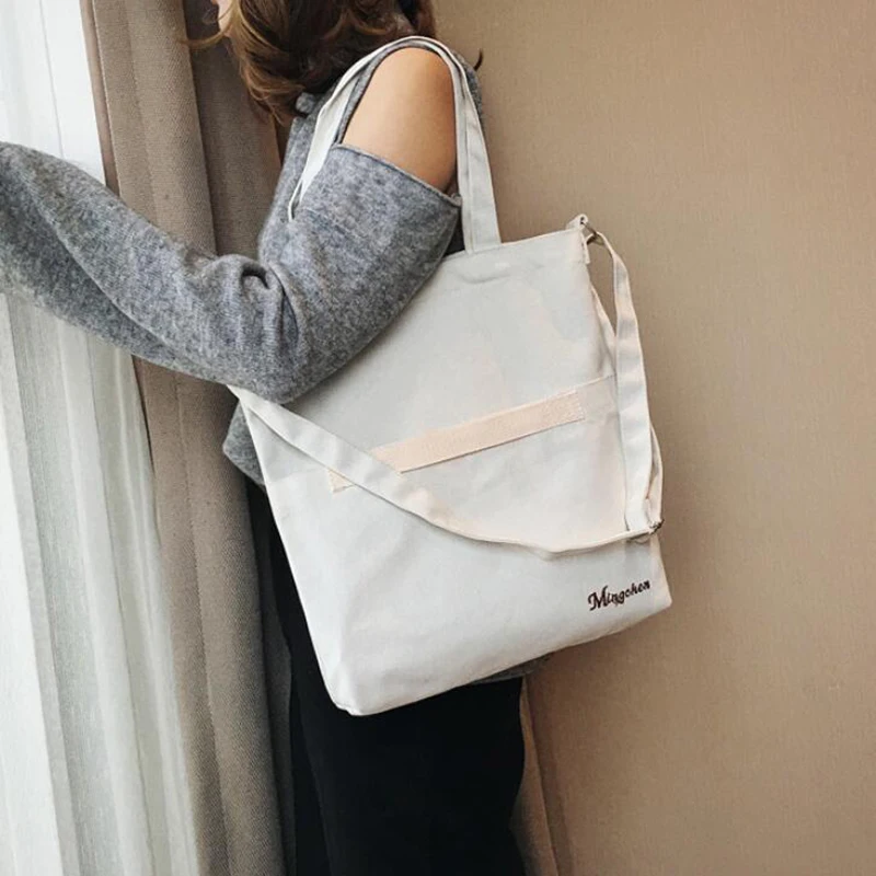 Женские холщовые сумки простая повседневная сумка-тоут с верхней ручкой сумка