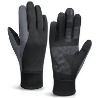 ozero winter cycling gloves bicycle warm touchscreen full finger cold weather men women work running fleece lined thermal gloves