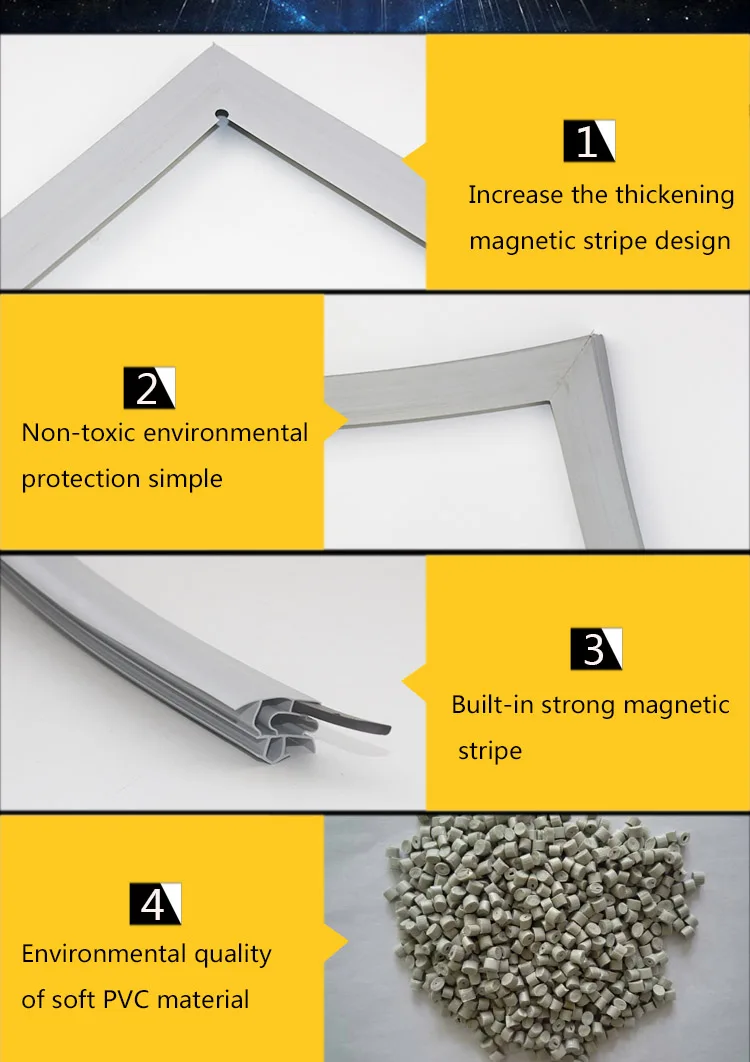 Уплотнительная лента для коммерческих стеклянных шкафов дверей прочная