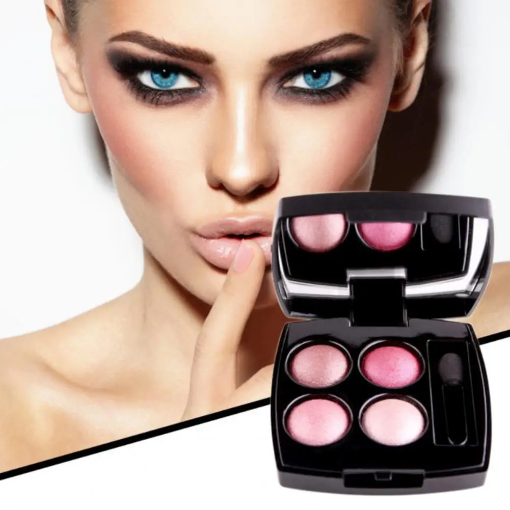 Профессиональная Красивая перламутровая палитра теней для век 4 цветов девушек |