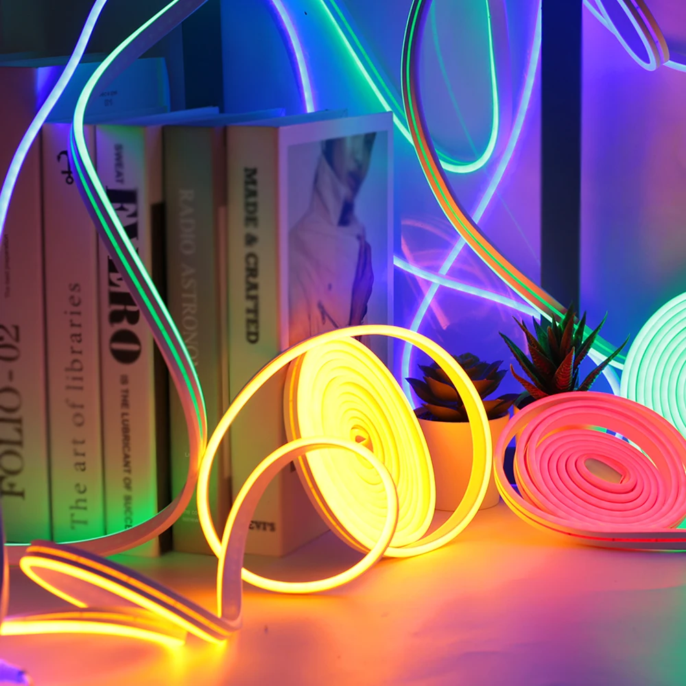 12 В светодиодная ленсветильник аемая IP65 неоновая лампа SMD 2835 120 светодиодов/м