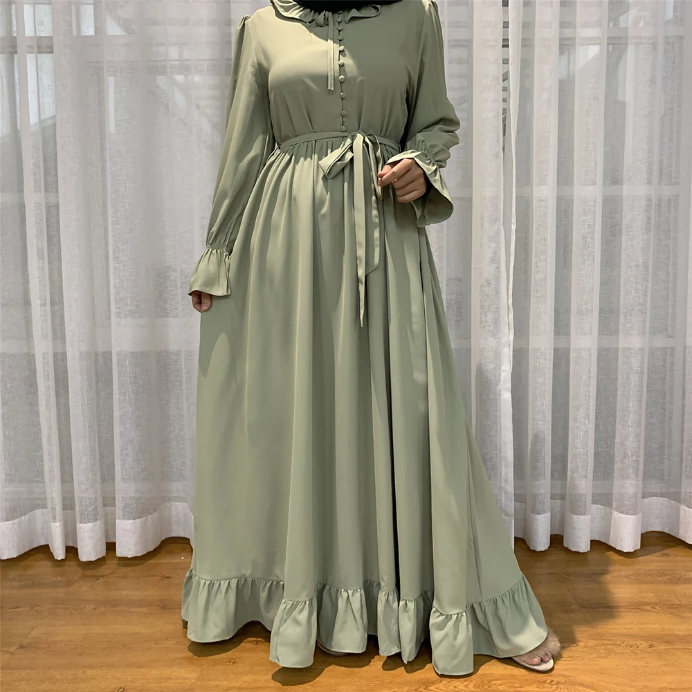 Абайя Дубай Турция мусульманская мода хиджаб платье абайя для женщин ислам размера плюс одежда Vestidos кафтан халат мусульманский De Mode