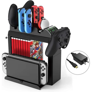 integration charging dock station nintend switch joycon charger for nintendo switch ns joy con controller storage stand holder free global shipping