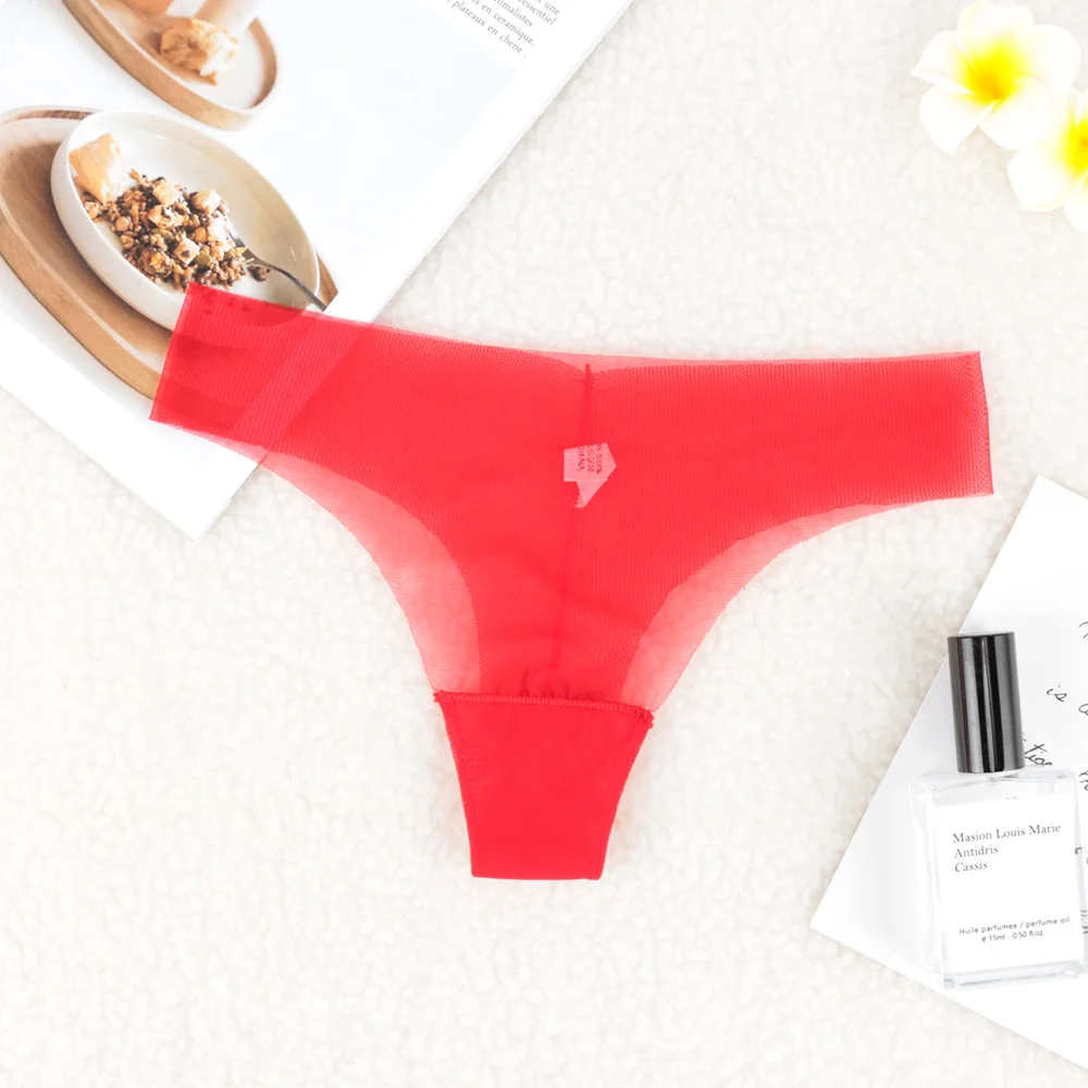 Полностью прозрачные трусики женские сексуальные бесшовные Женские однотонные