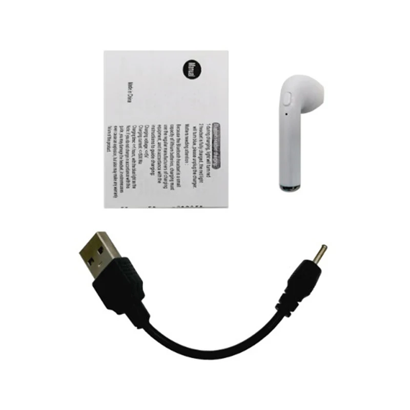 I7 TWS Bluetooth наушники беспроводные наушники bluetooth-гарнитура Беспроводные наушники с зарядным чехлом для телефона xiaomi huawei - Цвет: 1Pcs not box white
