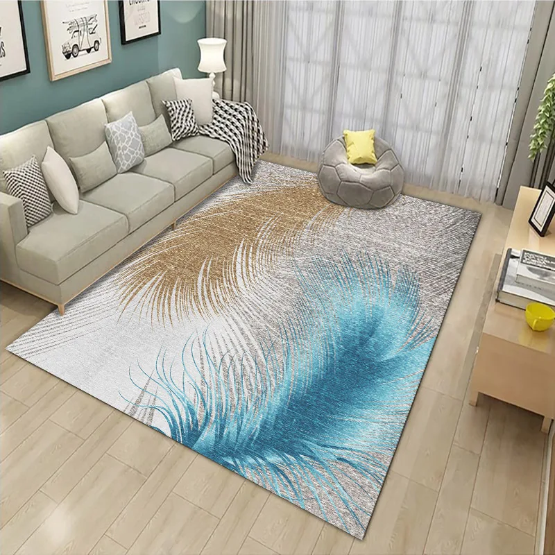 

Nordic Geometric Printed Lounge Rugs Carpet In The Bedroom Decoration Living Room Rugs Home Decor Mat Thicken 3d Floor Carpe