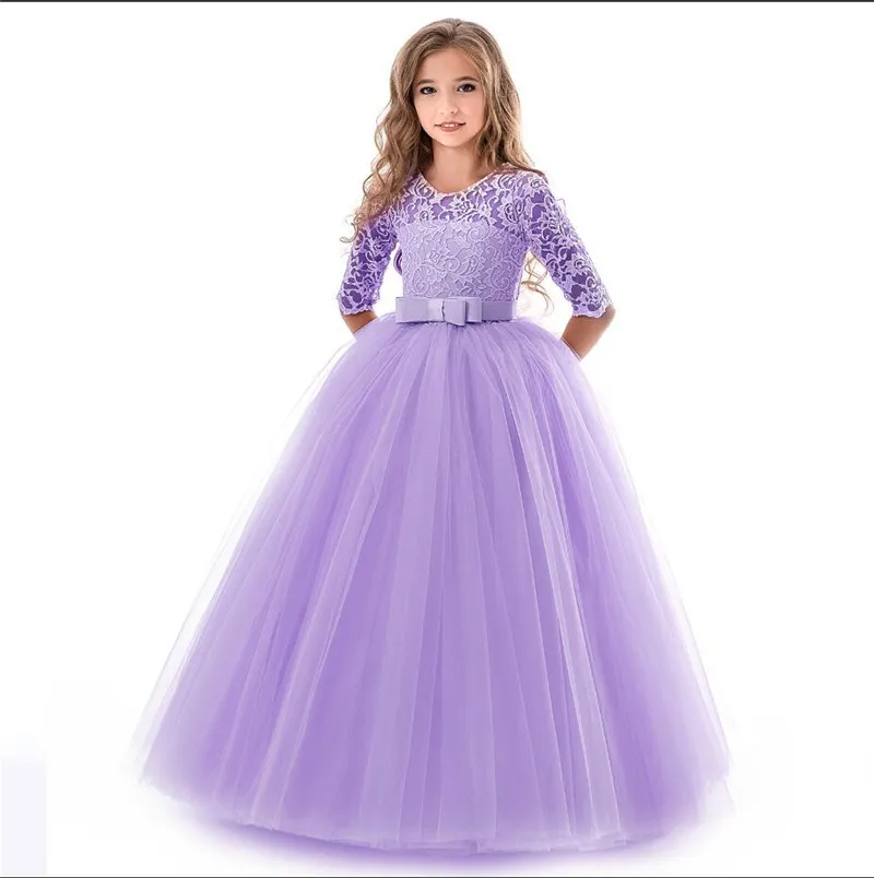 Teenage Girls Dresses For Girl 10 12 14 Year Birthday Fancy Prom Gown Flower Wedding Children Princess Party Dress Kids Clothing | Детская