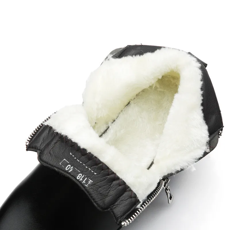 Зимние мужские ботинки Водонепроницаемая зимняя теплая обувь Мужские зимние